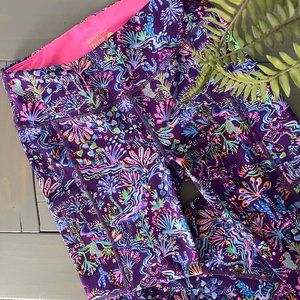 Lilly Pulitzer Luxletic Weekender High Rise Legging Purple Berry  Small